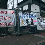 Grünes Parteibüro eingezäunt
